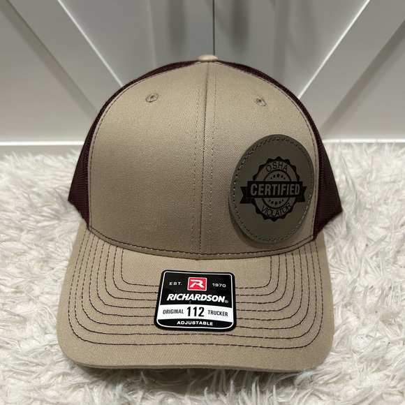 Trucker SnapBack Richardson 112 Hat. OSHA - Picture 2 of 2